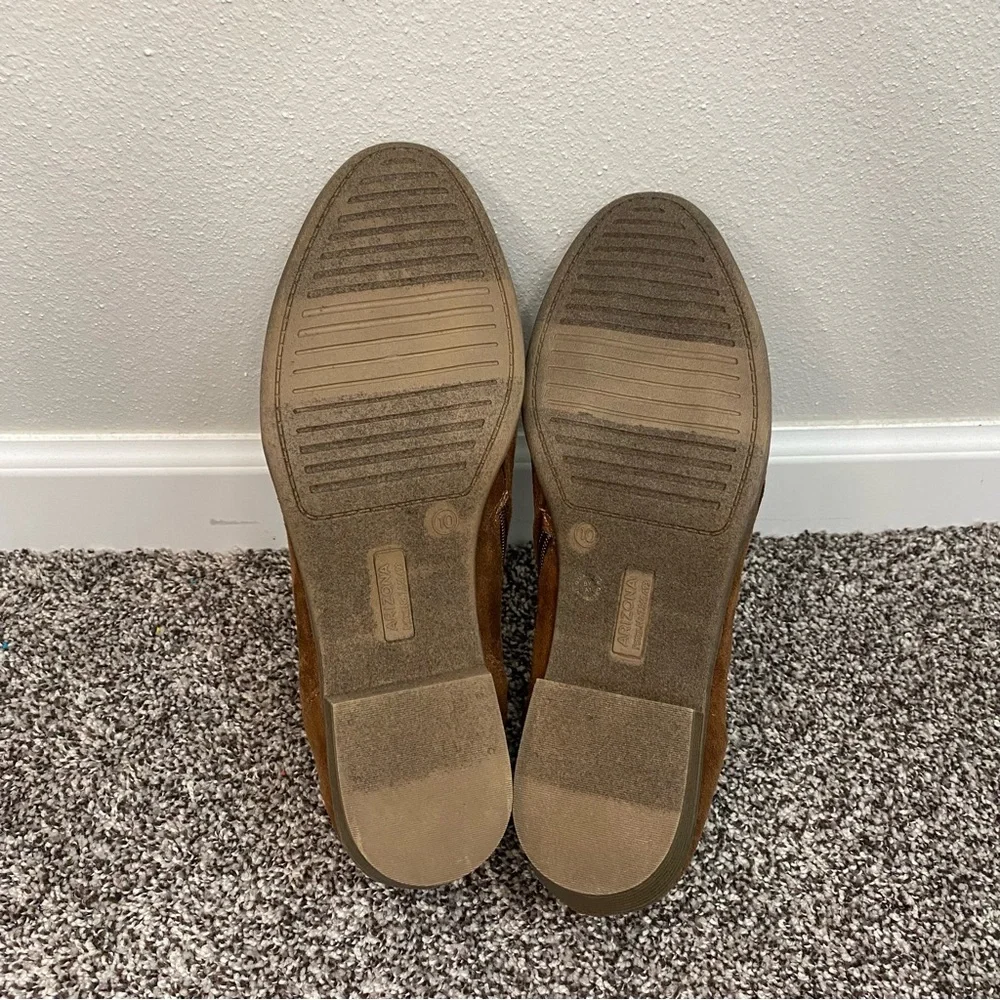 Arizona Jeans Co‎ Brown Booties Neutral Woman's Size 10